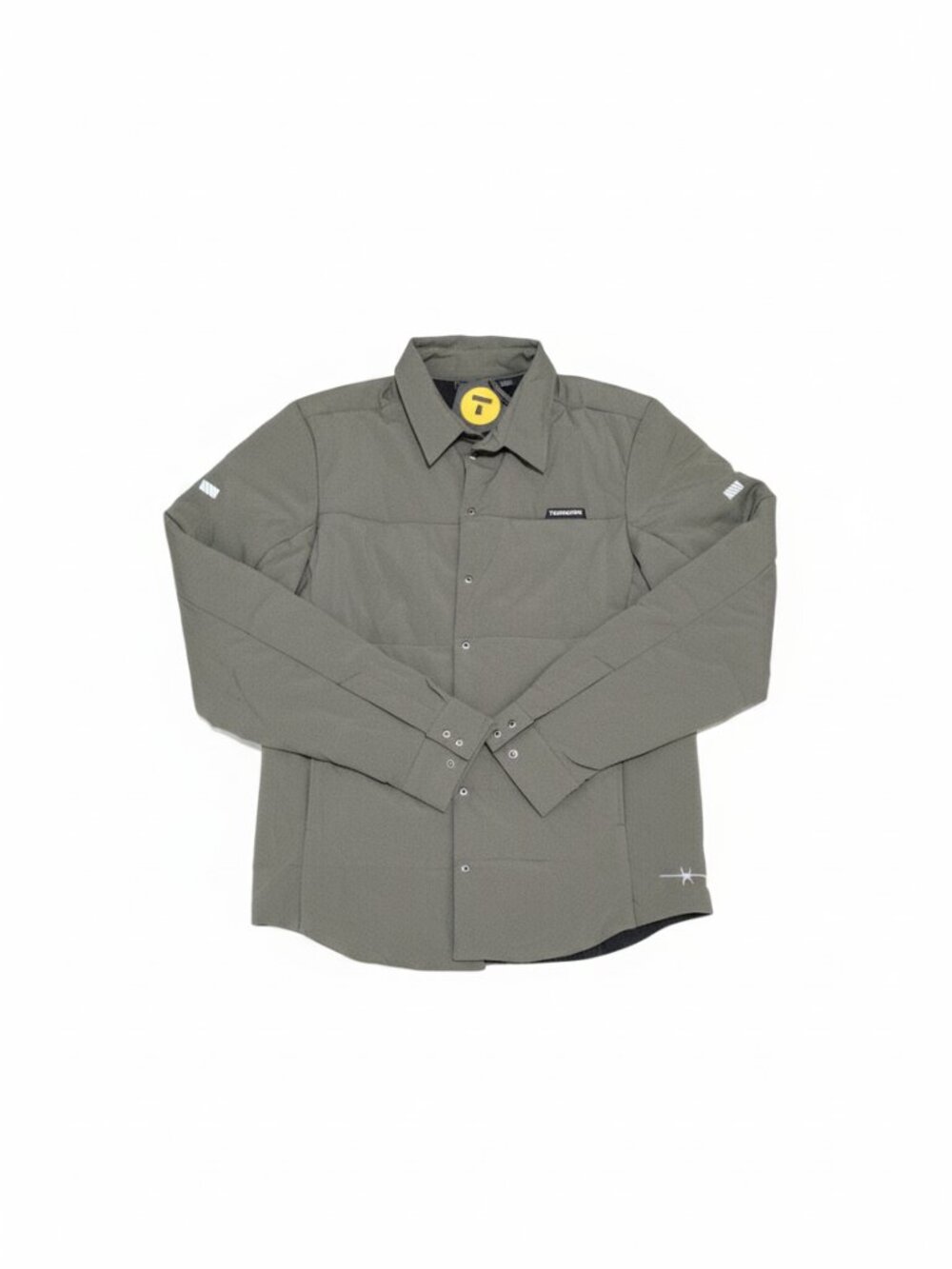 TrueWerk Men's L Flac Shacket NWT Fleece-Lined Quilted Olive Green Workwear
